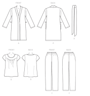 Schnittmuster aus Papier KwikSew 4144 Damenwäsche Gr. XS-XL 30-48