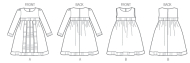 sewing pattern KwikSew 0156 Kleid Gr. XXS-XS-S-M-L (Girls)