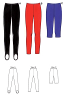 sewing pattern KwikSew 3636 Leggings Gr. XS-S-M-L-XL 4-22 (30-48)