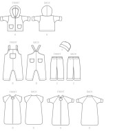 butterick sewing pattern nähen 6238 Babykombi