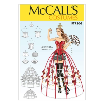 mccalls sewing pattern nähen 7306 Faschingskostüm
