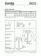 deutsch sewing pattern Burda 6632 Damenbluse Gr. 8-18 (34-44)