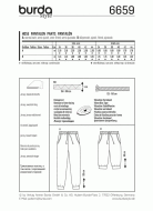 deutsch sewing pattern Burda 6659 Damenhose Gr. 8-18 (34-44)