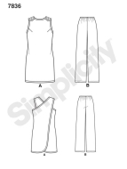 simplicity sewing pattern nähen 7836/1133 Sommerkombi Gr. A 32-44
