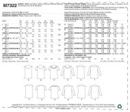 Schnittmuster McCalls 7322 Damenshirt Gr. ZZ L-XXL 42-50