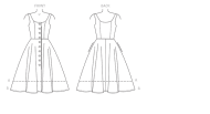 sewing pattern Vogue 9182 Damenkleid Gr. A5 6-14 (32-40) oder E5 14-22 (40-48)