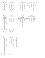 Schnittmuster McCalls 7387 Hemdblusenkleid, Blusenkleid, Sommerkleid Gr. 32-52