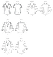 Schnittmuster McCalls 7357 Damenshirt Gr. E5 14-22 (de 40-48)