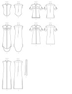 Schnittmuster McCalls 7387 Sommerkleid Gr. Y XS-M (de 32-40)