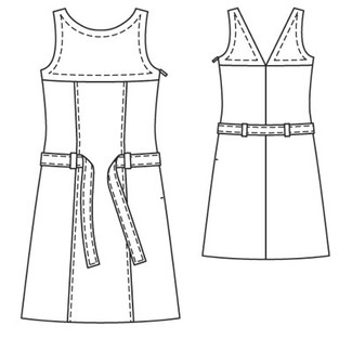 deutsch sewing pattern Burda 505a Kleid Gr. 34-44