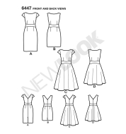 sewing pattern NewLook 6447 Sommerkleid Gr. A 8-20 (34-46)