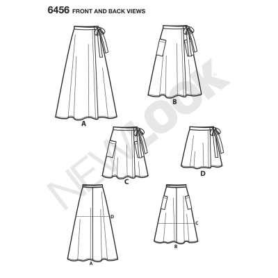 sewing pattern NewLook 6456 Rock Gr. A 6-18 (32-44)