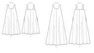 sewing pattern KwikSew 4172 Damenkleid Gr. XS-S-M-L-XL 4-22 (30-48)