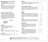 Sewing pattern KwikSew 2830 Dolldresses 45 cm