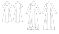 sewing pattern Vogue 9199 Kleid Gr. A5 6-14 (32-40) oder E5 14-22 (40-48)