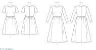 sewing pattern Vogue 9197 Kleid Gr. A5 6-14 (32-40)