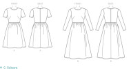 sewing pattern Vogue 9197 Kleid Gr. A5 6-14 (32-40)