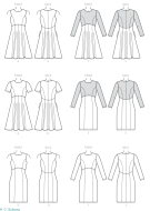 sewing pattern Vogue 9202 Kleid Gr. E5 14-22 (40-48)