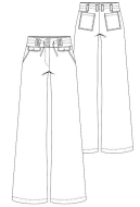 Schnittmuster Berlin Hose Floria Gr. 22 (48)