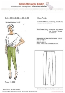 sewing pattern Berlin Damenhose Caprihose Amila Gr. 8-24 (34-50)