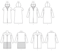 sewing-pattern-von-butterick-6394-coat-gry-xs-m-6-14-32-4...