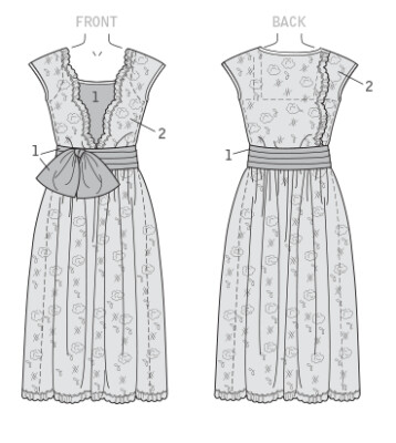 butterick sewing pattern nähen 6399 historisches Kostüm Gr. A5 6-14 (32-40)