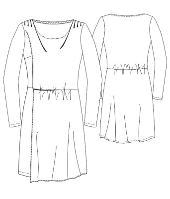 sewing pattern Berlin Damenkleid Jana Gr. 8-24 (34-50)
