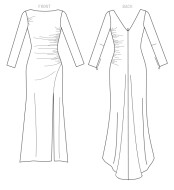 sewing pattern Vogue 1520 Abendkleid Gr. A5 6-14 (32-40)