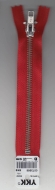 Metall-Reissverschluss 16 cm in rot