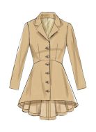 Schnittmuster McCalls 7513 Damenjacke mit Pemplum Gr. 32-48