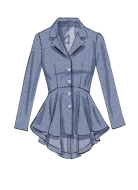 Schnittmuster McCalls 7513 Damenjacke mit Pemplum Gr. 32-48