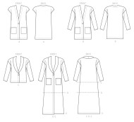 mccalls sewing pattern nähen 7476 Damenmantel Gr. Y XS-M 6-14 (32-40)