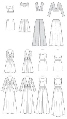 mccalls sewing pattern nähen 7507 Damenkleid Gr. A5 6-14 (32-40)