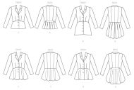 mccalls sewing pattern nähen 7513 Damenjacke Gr. A5 6-14 (32-40)