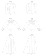 mccalls sewing pattern nähen 2036 Cosplay Reitkostüm 6-10 (32-36)