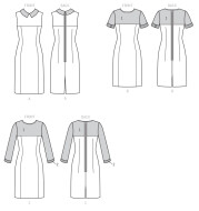 butterick sewing pattern nähen 6410 Damenkleider Gr. E5 14-22 (40-48)