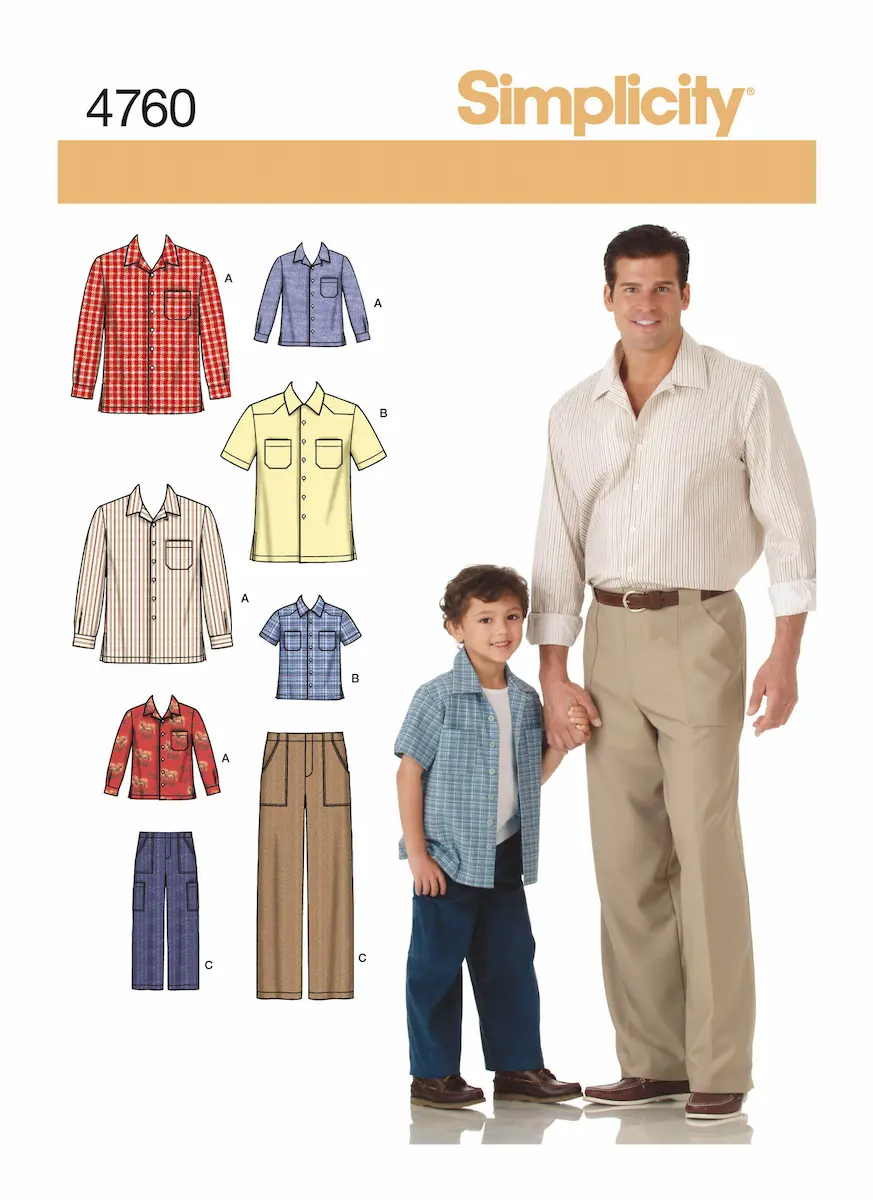 simplicity-schnittmuster-naehen-7160/4760-kombi-hemd-und-hose-jungen-und-herren