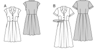 deutsch sewing pattern Burda 6520 Damenkleider Gr. 8-20...