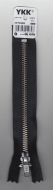 Metall-Reissverschluss 16 cm in schwarz