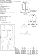 Schnittmuster Damenjacke pattern company 04876 Damenjacke, flotter Janker Gr. 34-48