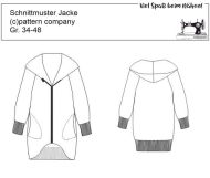 Schnittmuster Damenjacke pattern company 04879 legere Damenjacke, Kapuzenjacke Gr. 34-48