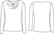 Schnittmuster zwischenmass 604003 T-Shirt, Damenshirt Gr. 36-58
