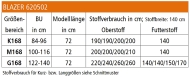 Schnittmuster zwischenmass 620502 Damen Blazerjacke Gr. 36-58