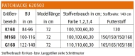 Schnittmuster zwischenmass 620503 Patchjacke Gr. 36-58