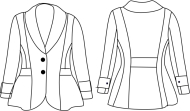 Schnittmuster zwischenmass 620503 Patchjacke Gr. 36-58