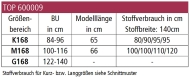 Schnittmuster zwischenmass 600009 Top Gr. M176 44-50 (Bu 100-116)