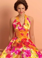 Schnittmuster Butterick 5209 40er Jahre Vintagekleid V-Ausschnitt 1947 Gr. 32-46