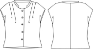 Schnittmuster zwischenmass 605031 Damenbluse Gr. 36-58
