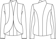 Schnittmuster zwischenmass 620433 Jacke Gr. M176 44-50 (Bu 100-116)