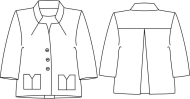 deutsch zwischenmass sewing pattern nähen 621012 Jacke Gr. M176